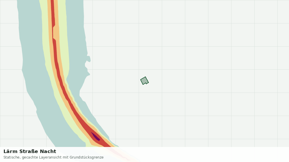 Statische Kartenansicht: Lärm Straße Nacht