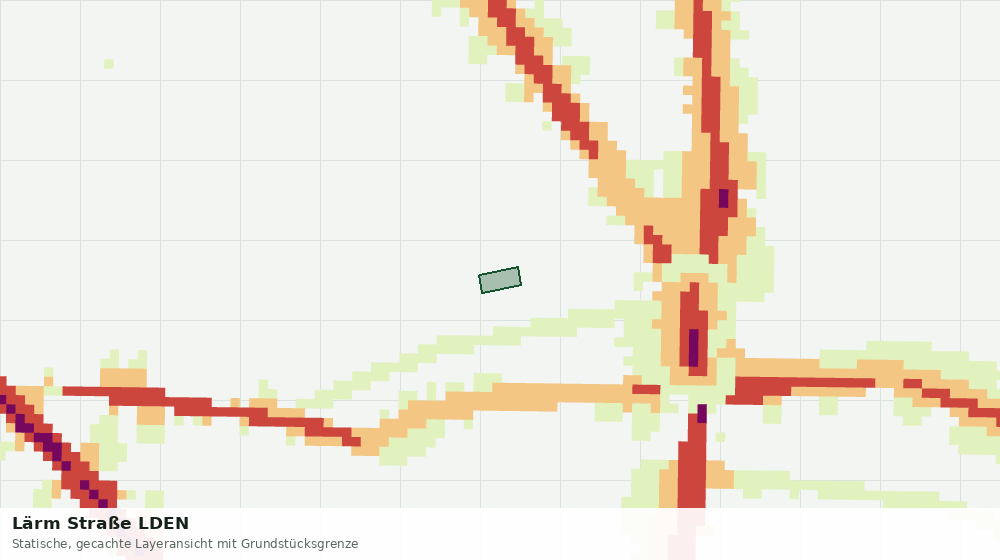 Statische Kartenansicht: Lärm Straße LDEN