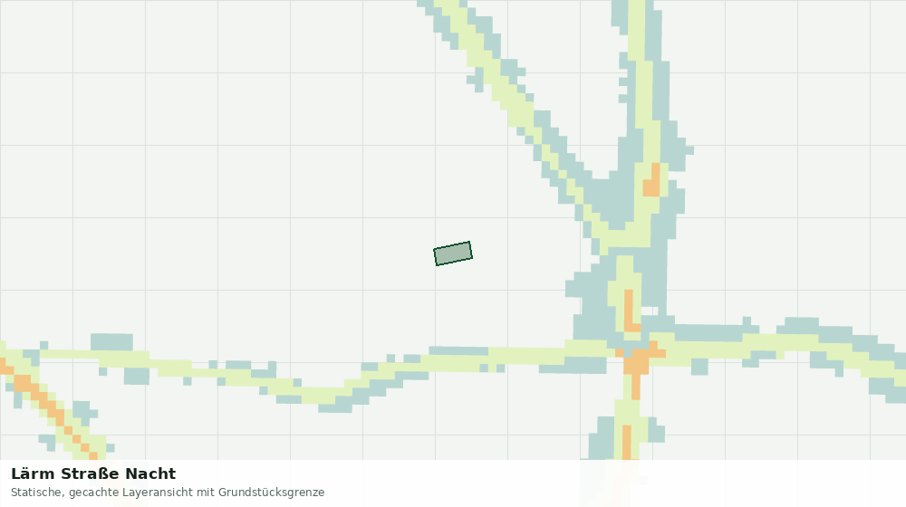 Statische Kartenansicht: Lärm Straße Nacht