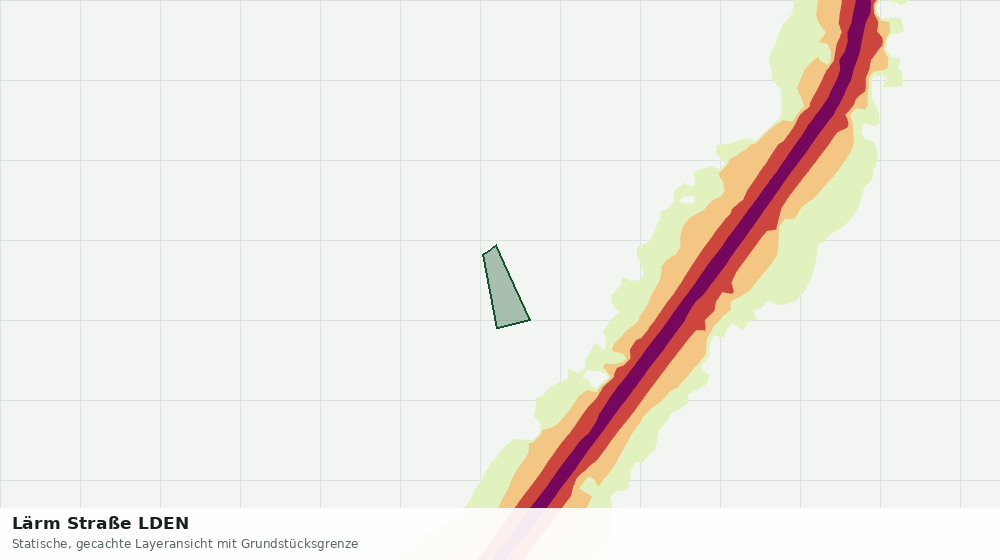 Statische Kartenansicht: Lärm Straße LDEN