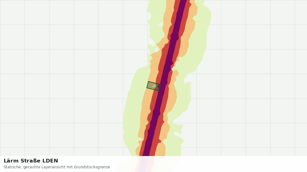 Statische Kartenansicht: Lärm Straße LDEN