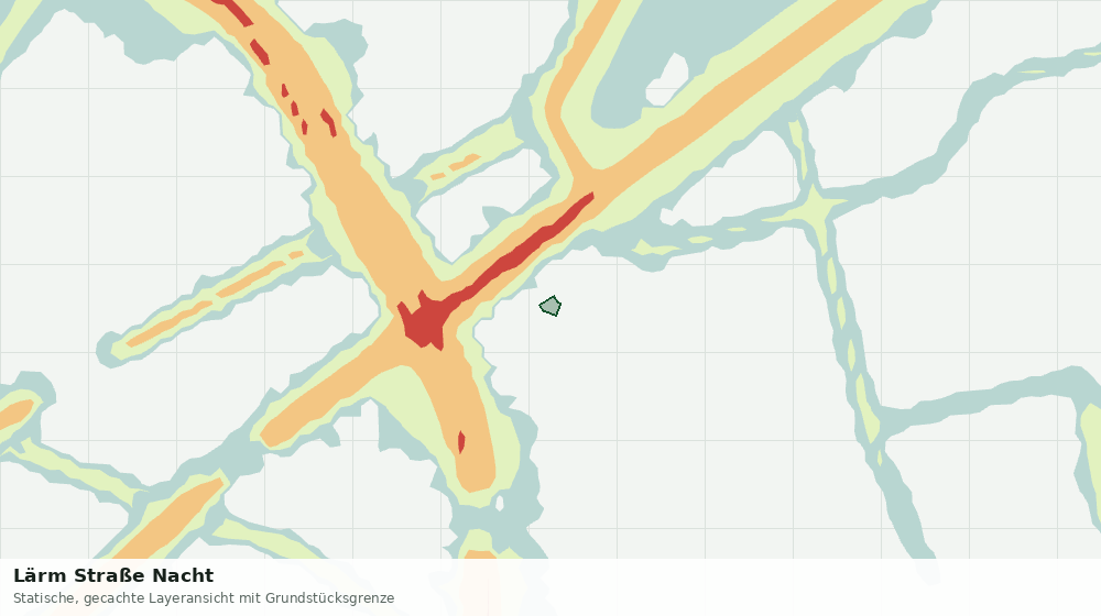 Statische Kartenansicht: Lärm Straße Nacht