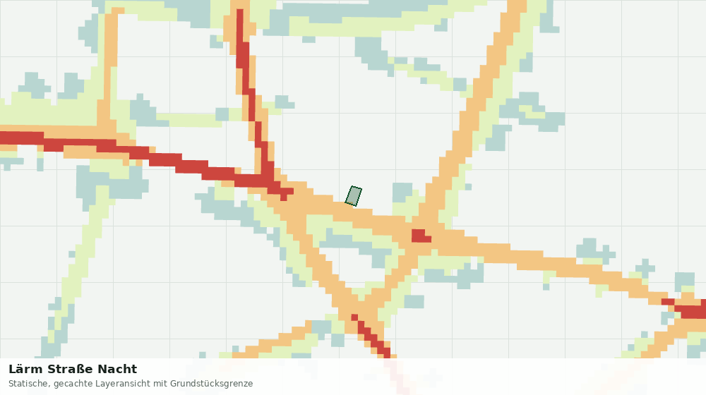 Statische Kartenansicht: Lärm Straße Nacht