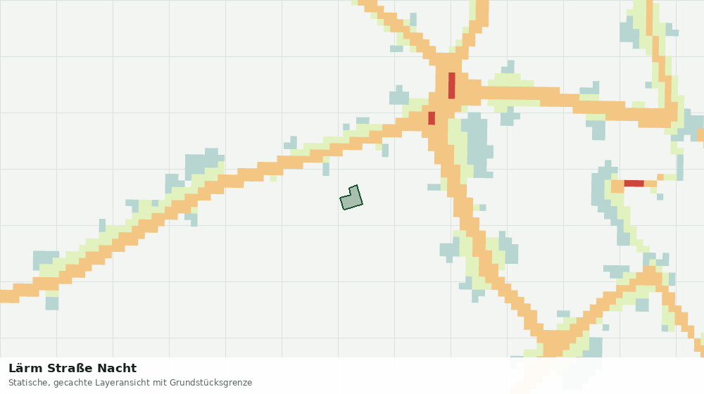 Statische Kartenansicht: Lärm Straße Nacht