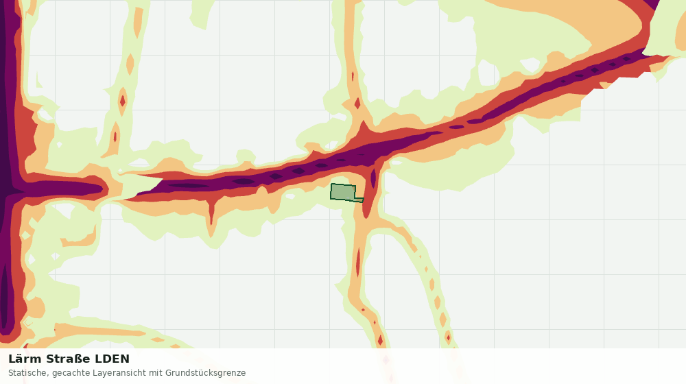 Statische Kartenansicht: Lärm Straße LDEN