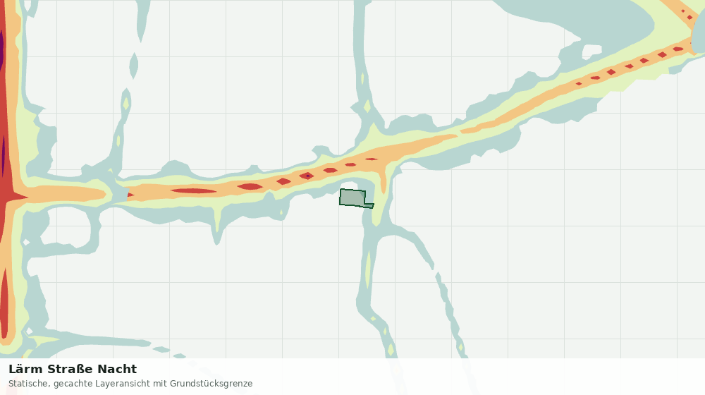 Statische Kartenansicht: Lärm Straße Nacht