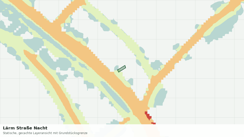 Statische Kartenansicht: Lärm Straße Nacht