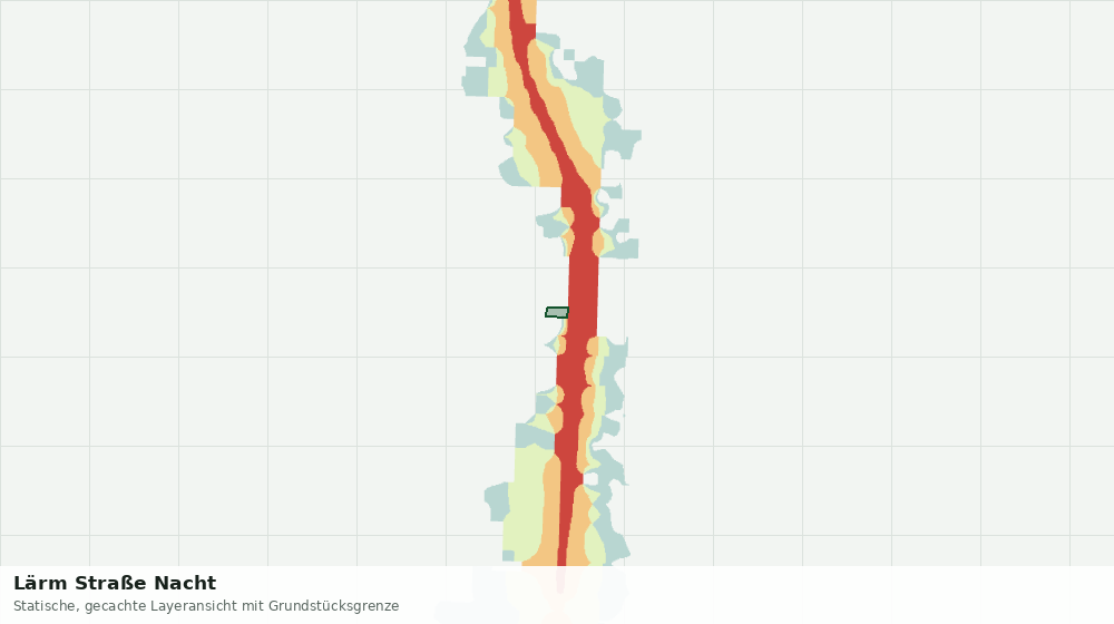 Statische Kartenansicht: Lärm Straße Nacht