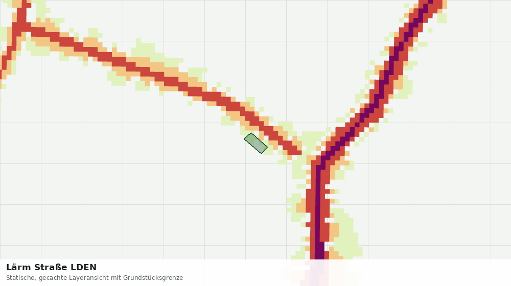 Statische Kartenansicht: Lärm Straße LDEN