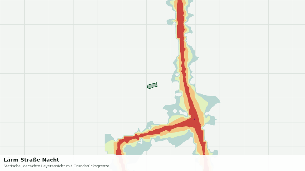 Statische Kartenansicht: Lärm Straße Nacht