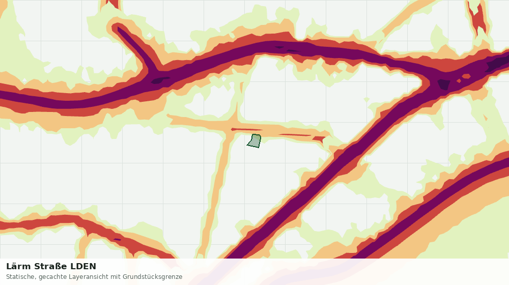 Statische Kartenansicht: Lärm Straße LDEN