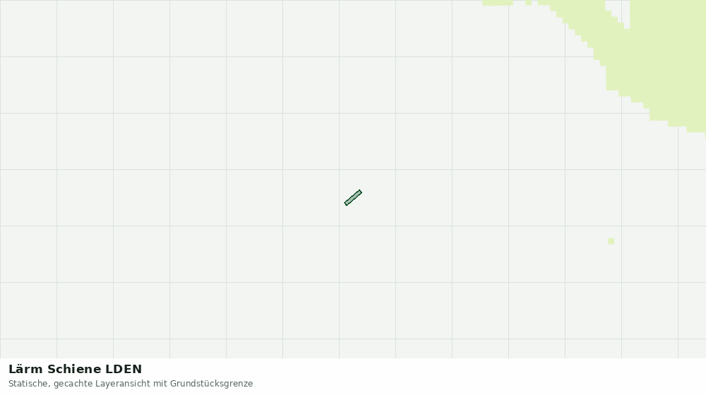 Statische Kartenansicht: Lärm Schiene LDEN