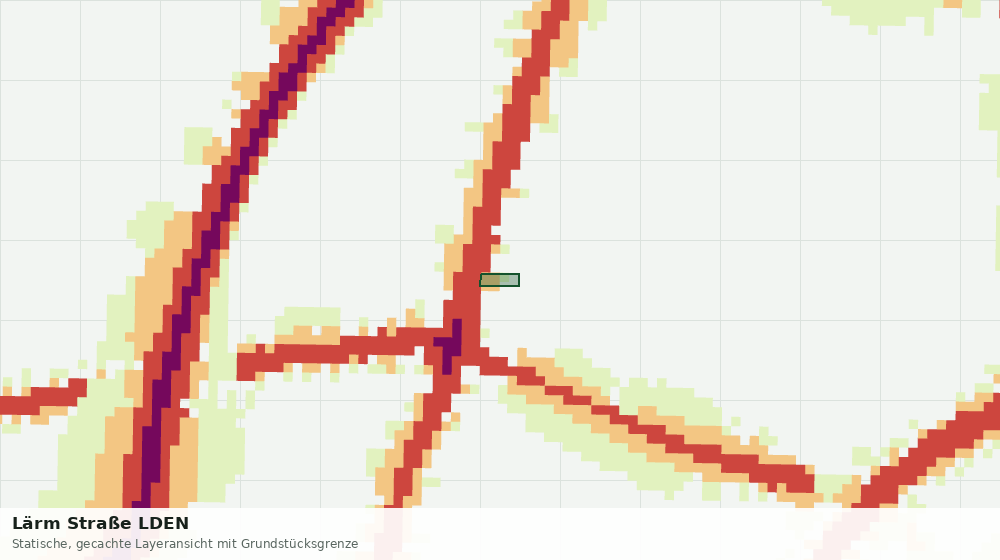 Statische Kartenansicht: Lärm Straße LDEN
