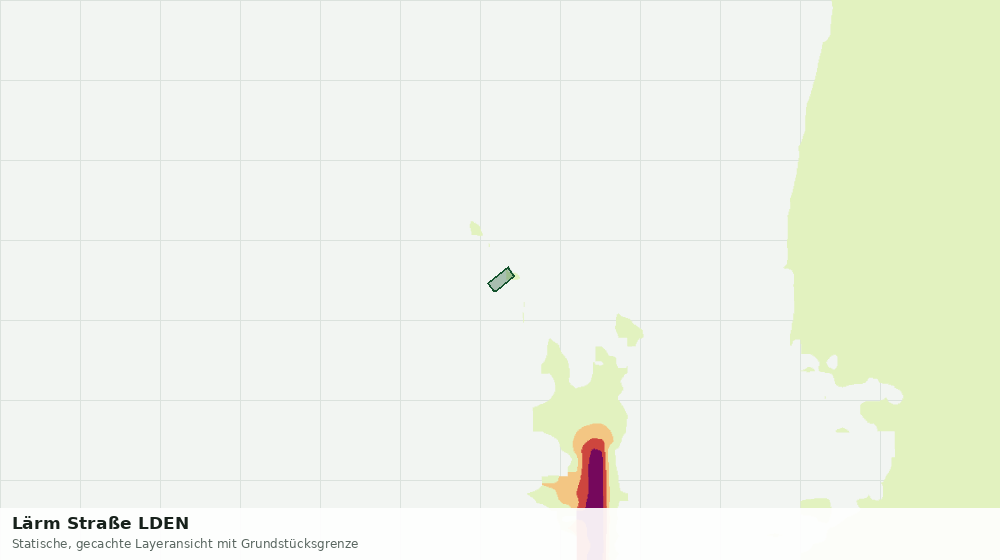 Statische Kartenansicht: Lärm Straße LDEN