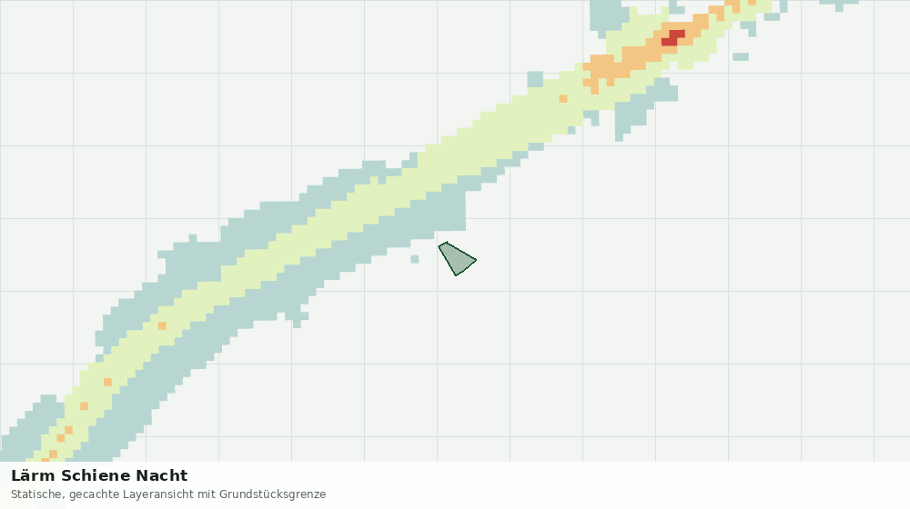 Statische Kartenansicht: Lärm Schiene Nacht