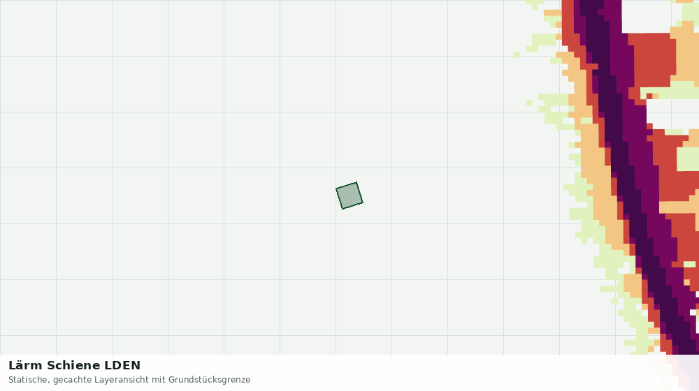 Statische Kartenansicht: Lärm Schiene LDEN
