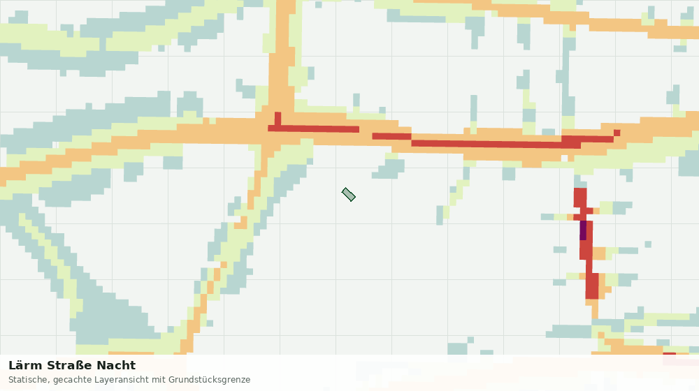 Statische Kartenansicht: Lärm Straße Nacht