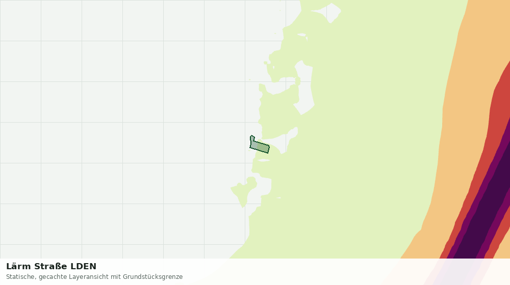 Statische Kartenansicht: Lärm Straße LDEN