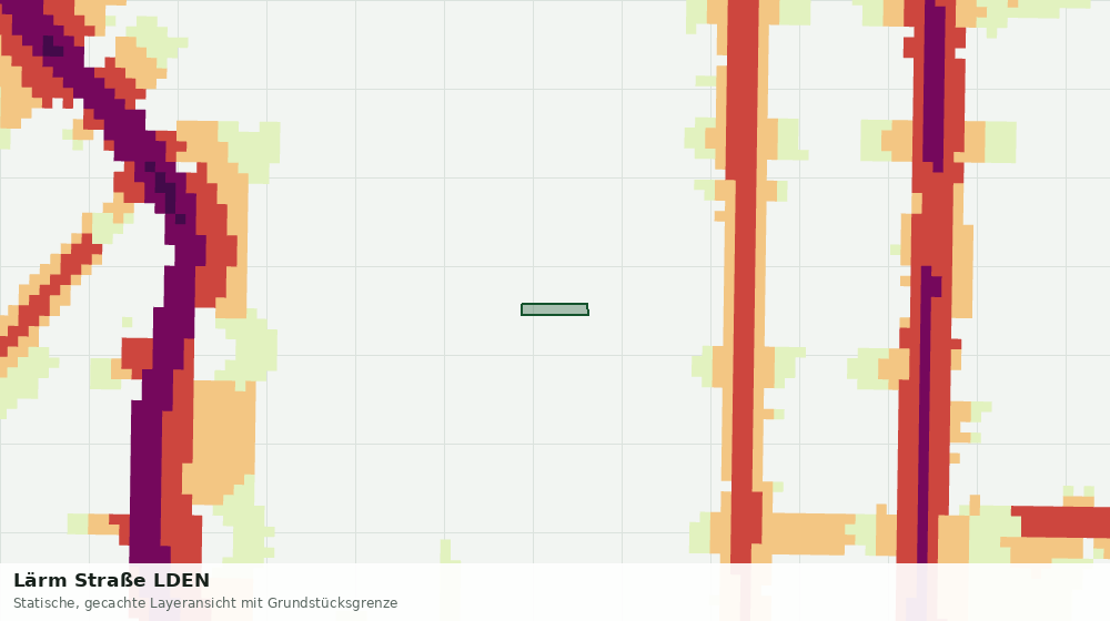 Statische Kartenansicht: Lärm Straße LDEN