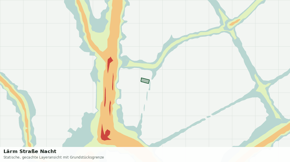 Statische Kartenansicht: Lärm Straße Nacht