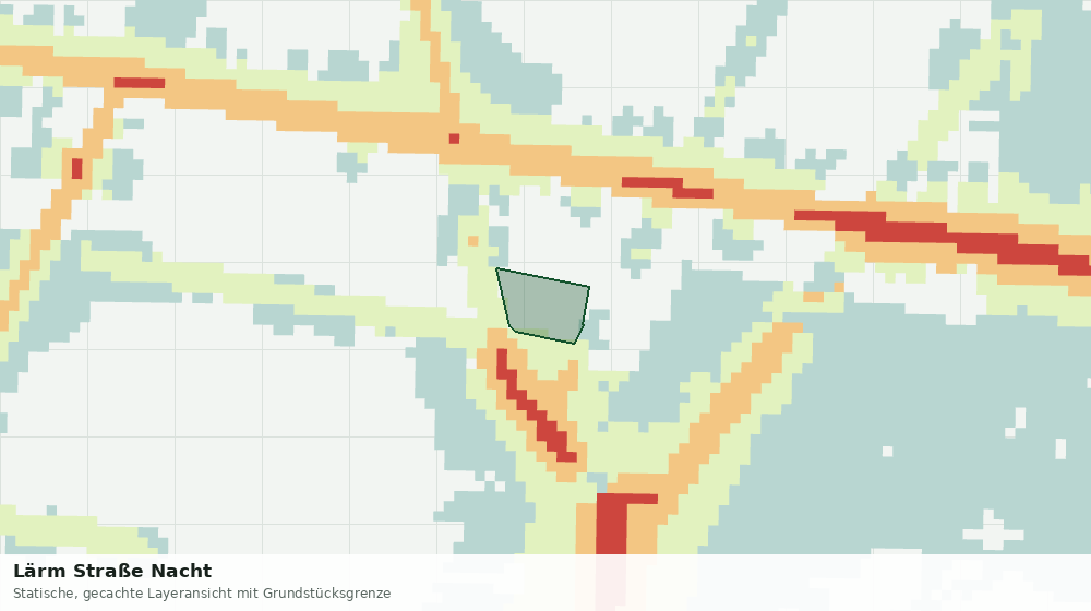 Statische Kartenansicht: Lärm Straße Nacht