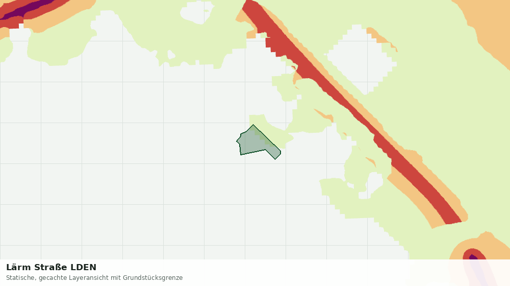 Statische Kartenansicht: Lärm Straße LDEN