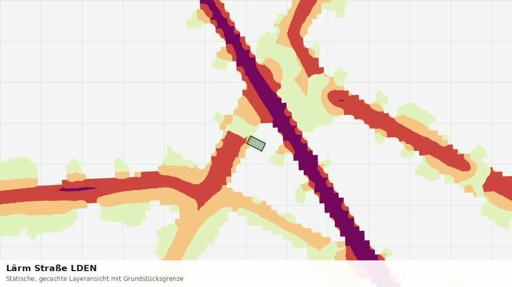 Statische Kartenansicht: Lärm Straße LDEN