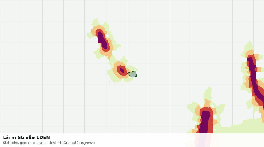 Statische Kartenansicht: Lärm Straße LDEN