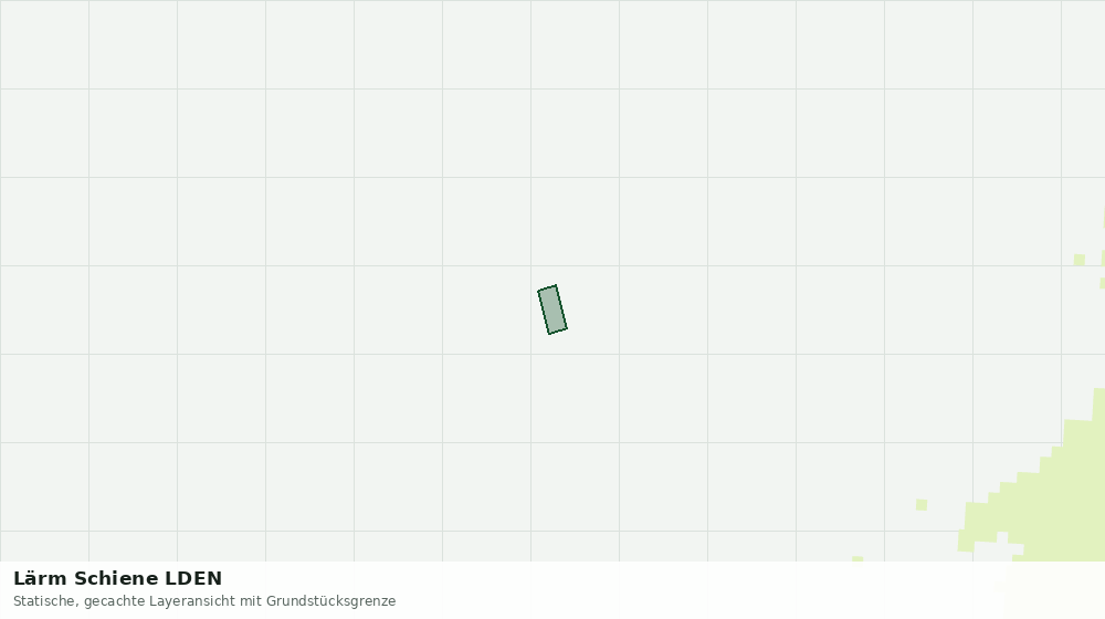 Statische Kartenansicht: Lärm Schiene LDEN