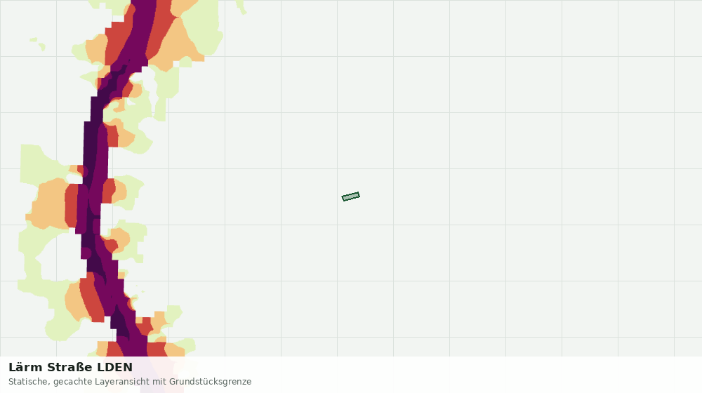 Statische Kartenansicht: Lärm Straße LDEN