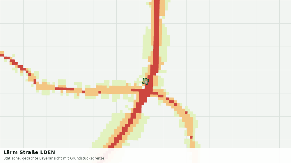 Statische Kartenansicht: Lärm Straße LDEN