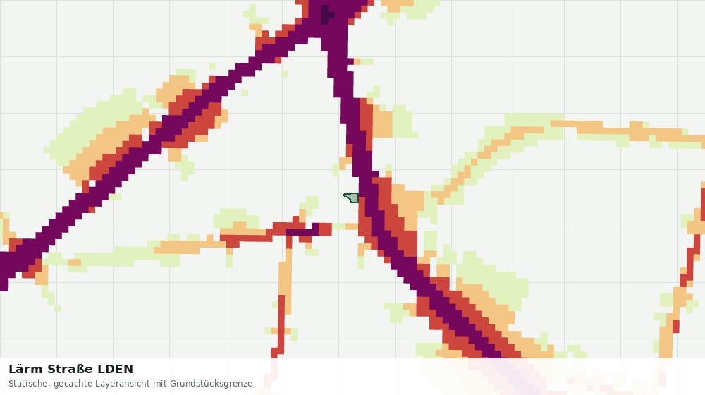 Statische Kartenansicht: Lärm Straße LDEN