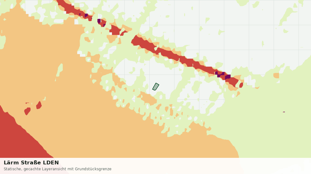 Statische Kartenansicht: Lärm Straße LDEN