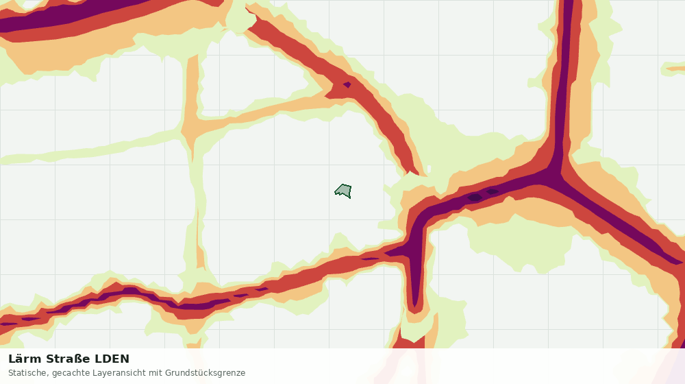 Statische Kartenansicht: Lärm Straße LDEN
