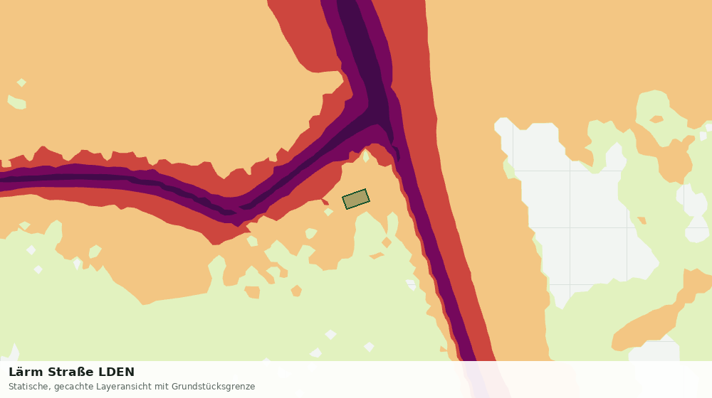 Statische Kartenansicht: Lärm Straße LDEN