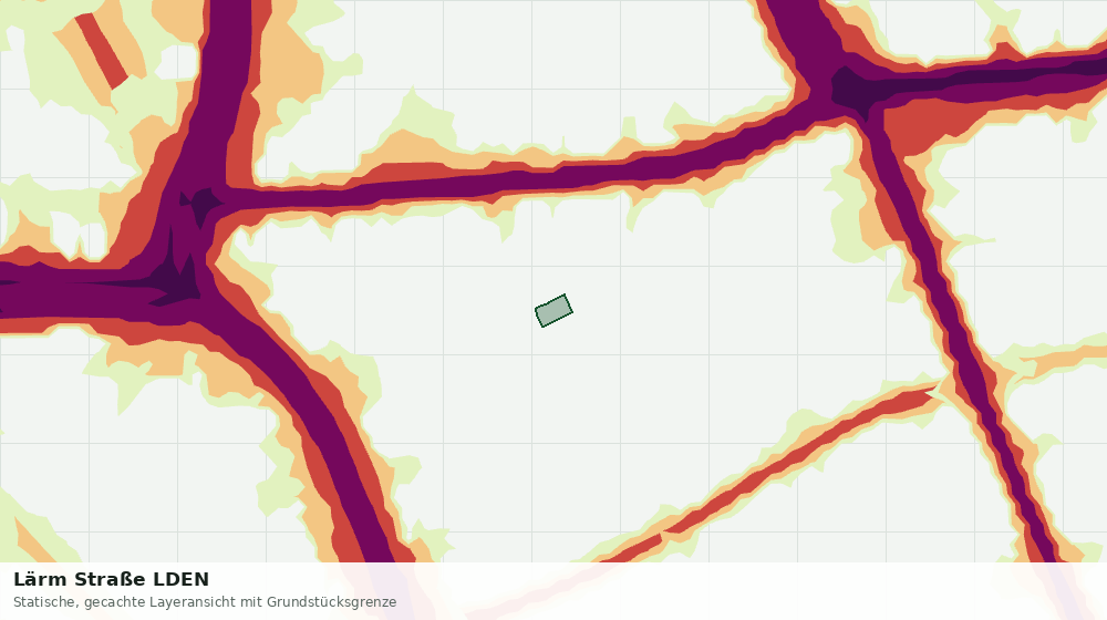 Statische Kartenansicht: Lärm Straße LDEN