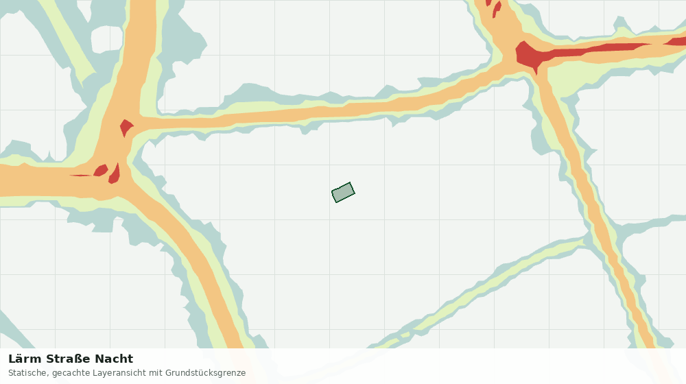 Statische Kartenansicht: Lärm Straße Nacht