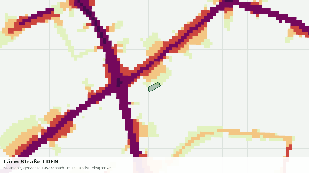 Statische Kartenansicht: Lärm Straße LDEN