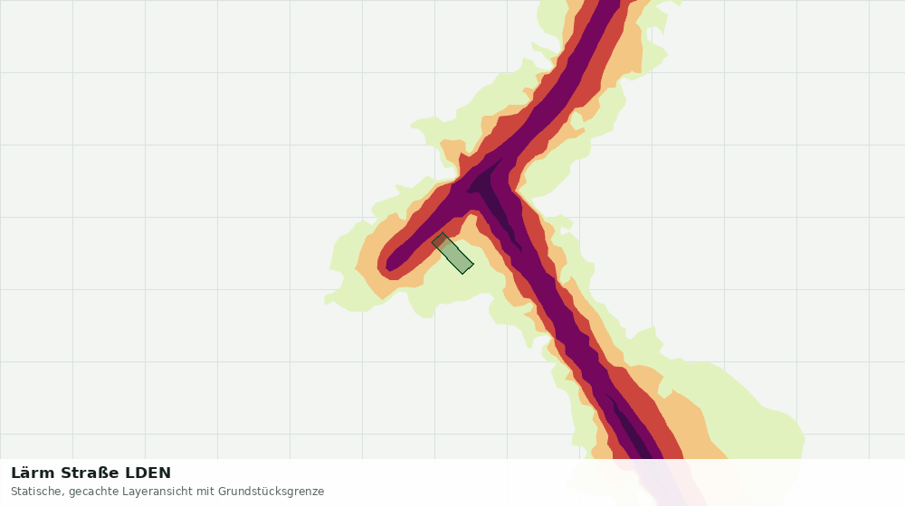 Statische Kartenansicht: Lärm Straße LDEN