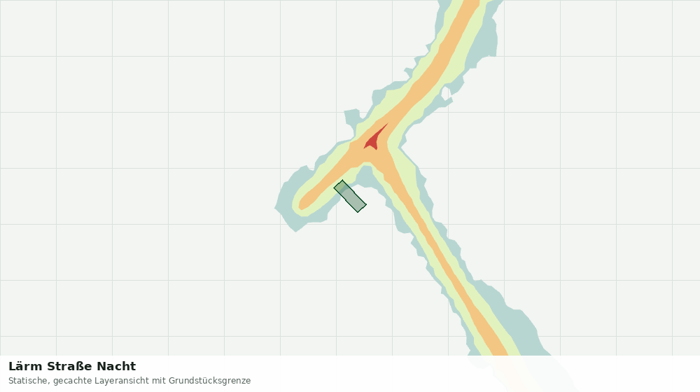 Statische Kartenansicht: Lärm Straße Nacht