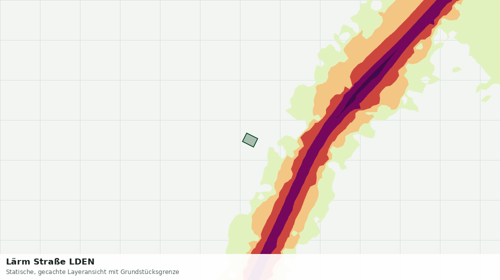 Statische Kartenansicht: Lärm Straße LDEN