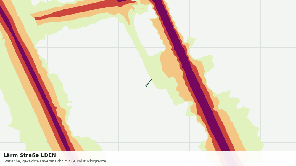 Statische Kartenansicht: Lärm Straße LDEN