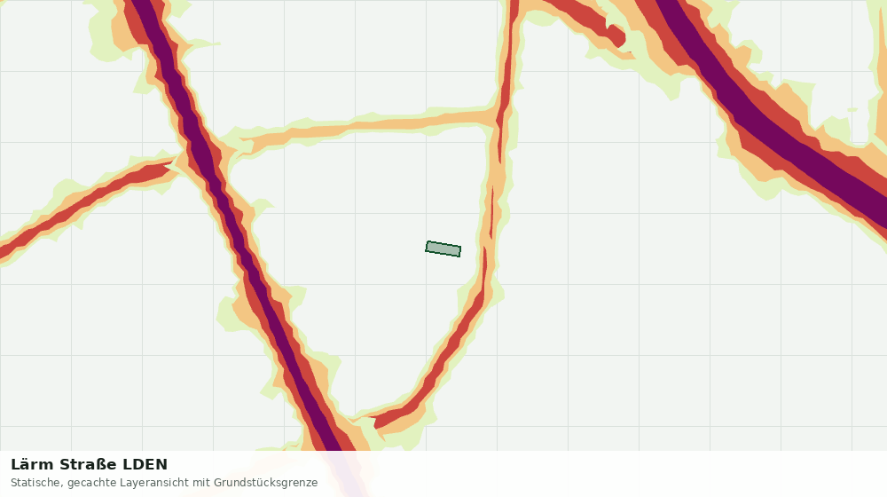 Statische Kartenansicht: Lärm Straße LDEN
