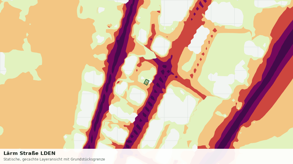 Statische Kartenansicht: Lärm Straße LDEN
