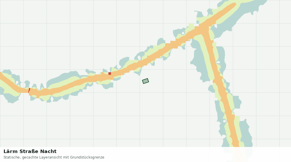 Statische Kartenansicht: Lärm Straße Nacht