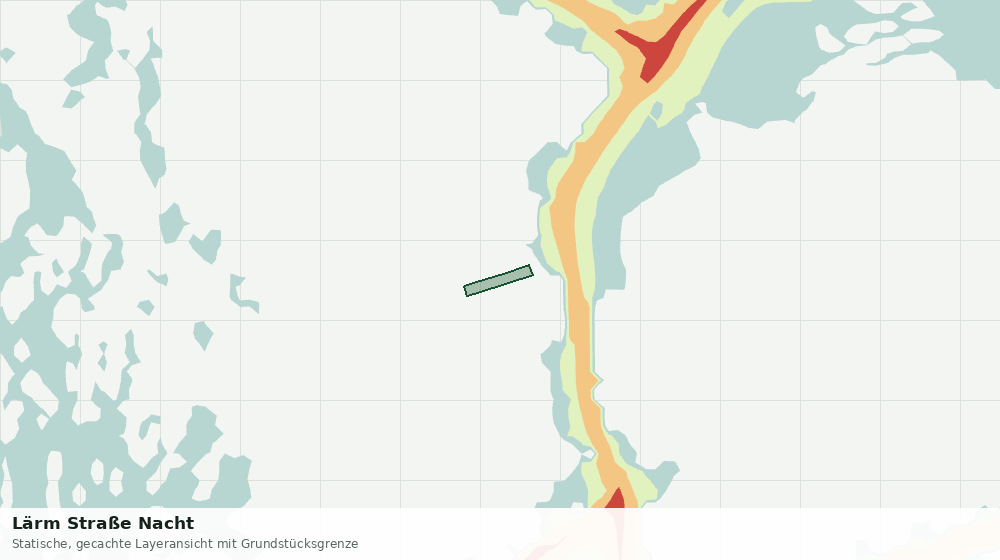 Statische Kartenansicht: Lärm Straße Nacht