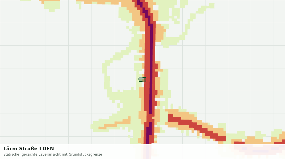 Statische Kartenansicht: Lärm Straße LDEN