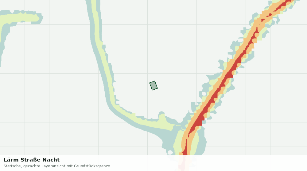 Statische Kartenansicht: Lärm Straße Nacht