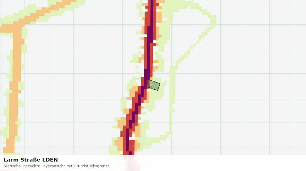 Statische Kartenansicht: Lärm Straße LDEN