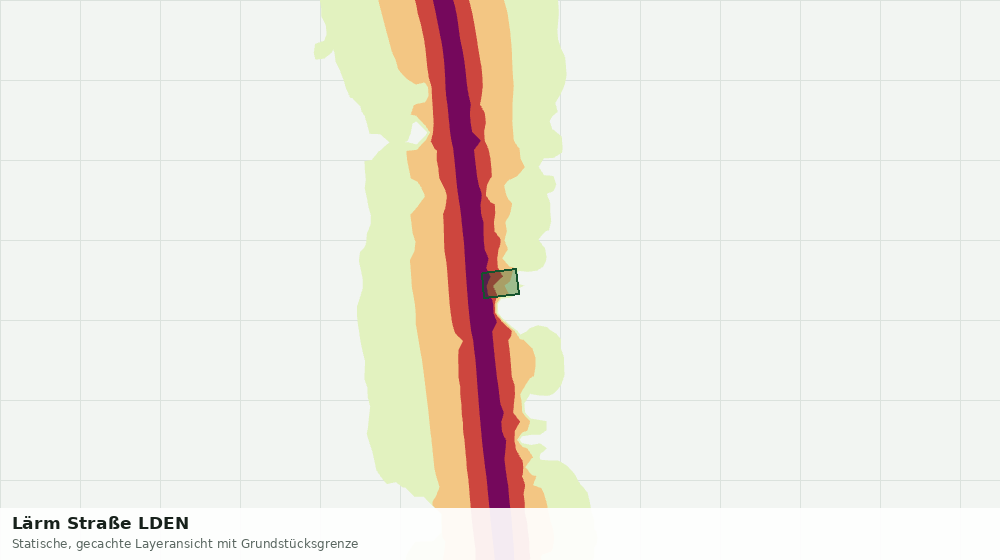 Statische Kartenansicht: Lärm Straße LDEN